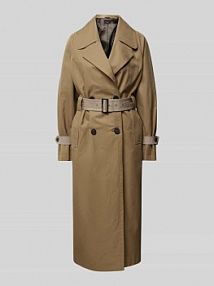 Płaszcz z połami Windsor szary damski EAN MTL TRENCH LONG