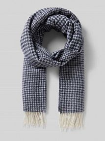 Szal z frędzlami Windsor granatowy damski EAN 30044212