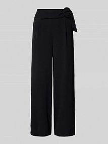 Kuloty z elastycznym pasem i wiązanym paskiem Zero czarne EAN 1089342374