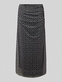 Spódnica midi z marszczeniami Zero czarna EAN Minimal Raff Mid