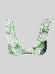 Top bikini z falbanami model Akamu Barts zielony EAN 2518