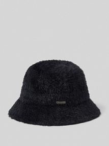Czapka typu bucket hat z obszyciem ze sztucznego futra model Lavatera Barts czarny damski EAN Buket Feder 9
