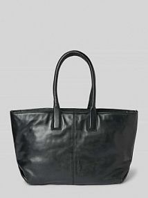 Torba shopper skórzana z wytłoczonym logo model Chelsea liebeskind berlin czarna EAN 2154126