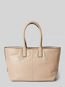 Torba shopper skórzana z wytłoczonym logo model Chelsea liebeskind berlin szara EAN MED TH SH TZ