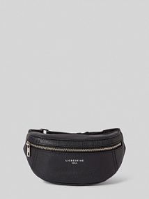 Saszetka nerka ze skóry naturalnej z detalem z logo model CHUDY liebeskind berlin czarna damska EAN 2152071