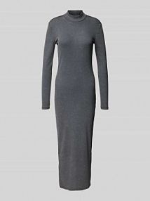 Długa sukienka z drobnym prążkowaniem model VALERIE Only czarna EAN Hn Washed Rib Ma