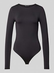 Body z okrągłym dekoltem model LONE Only czarne EAN Fid Skms Ls Body
