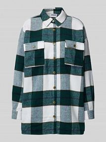 Bluzka koszulowa z kieszeniami na piersi model FLANNY Noisy May czarna damska EAN 27012531