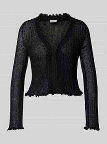 Kurtka z dzianiny z półprzezroczystego materiału model ALLISON Noisy May czarna damska EAN 27031676