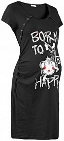 Koszula nocna ciążowa i do karmienia, z bawełny  Bonprix