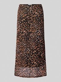 Spódnica midi ze szwem działowym model ELIF Noisy May czarna EAN Leo Mesh