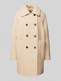 Płaszcz z wykładanym kołnierzem LANIUS beżowy damski EAN MTL 2RHG BOUCLÈ