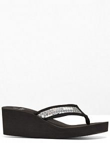 Klapki na koturnie  damskie Bonprix