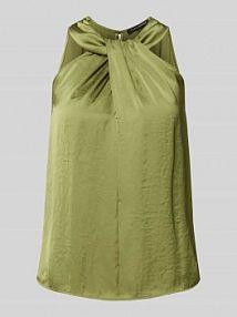 Top bluzkowy z wiązanym detalem LUISA CERANO zielony damski EAN BLS OA KNOTNECK