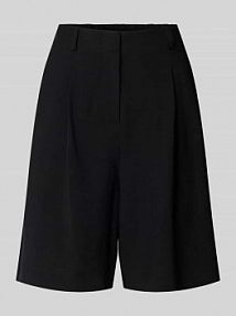 Szorty o kroju relaxed fit z zakładkami w pasie model Chorty someday czarne damskie EAN 10280211558266