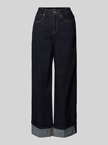 Jeansy z 5 kieszeniami model Cellma someday niebieskie damskie EAN Raw turn up 8