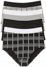 Figi z wysoką talią z bawełną organiczną (4 pary)  Bonprix