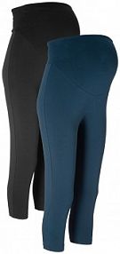 Legginsy ciążowe rybaczki (2 pary)  damskie Bonprix