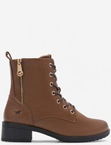 Trzewiki mustang brązowe damskie 1402-502