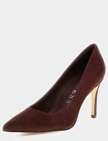 Zamszowe czółenka model rippy  czerwone Guess