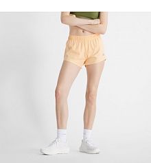 Szorty sportowe New Balance brązowe/pomarańczowe WS41286PAE