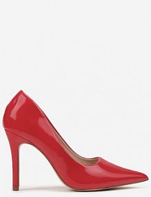 Czerwone szpilki Lakierowane w Klasycznym Stylu Rotina Renee
