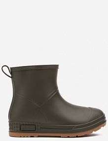 Zielone Gumowe kalosze za Kostkę Lunidia Renee damskie