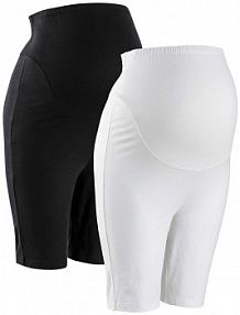 Kolarki ciążowe z bawełny organicznej (2 pary)  Bonprix