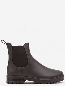 Brązowe kalosze Sztyblety na Płaskiej Podeszwie Irinndria Renee damskie