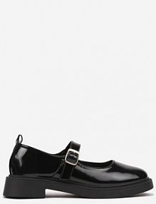 Czarne półbuty z Klamrą i Paskiem Rivaira Renee damskie