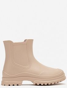 Beżowe Wsuwane kalosze Krótkie Urvia Renee damskie