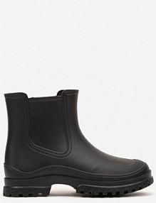 Czarne Wsuwane kalosze Krótkie Urvia Renee damskie