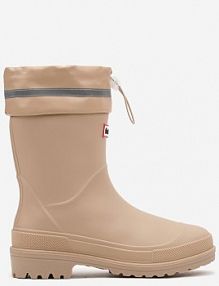 Beżowe kalosze Hunterki Wykończone Odblaskiem i Ściągaczem Vimariay Renee damskie