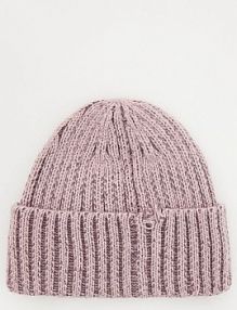 Czapka beanie Reserved fioletowa damska 006BD-40M