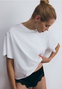 Majtki figi z wiskozy 3 pack Reserved czarny 010BJ-99X