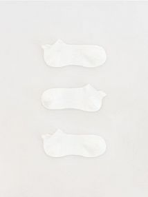 Krótkie skarpetki 3 pack Reserved białe damskie 141BI-00X