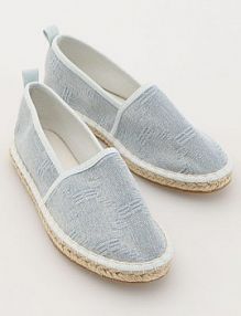 Bawełniane espadryle Reserved niebieskie damskie 556AH-55J
