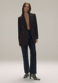 Spodnie z owczej skóry Reserved czarna 897BZ-99X