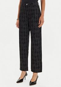 Jeansy KARL LAGERFELD czarne damskie 