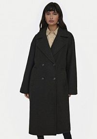 Płaszcz ONLY szary damski Przejściowy Wembley 15307697  Oversize