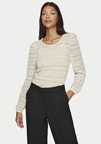 Sweter Vila beżowy damski 