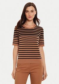 Sweter Sisley brązowy damski 