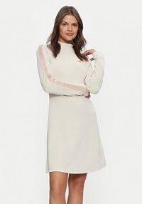 Sukienka codzienna EA7 Emporio Armani beżowa 