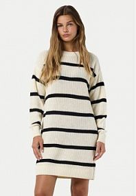 Sukienka dzianinowa Noisy May beżowa 