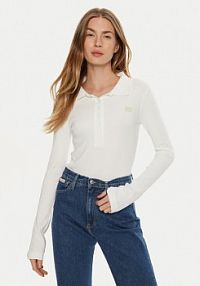 Koszulka polo Calvin Klein Jeans biała damska Body