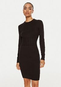 Sukienka dzianinowa Silvian Heach czarna 