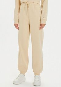 Spodnie dresowe Tommy Hilfiger beżowe damskie 
