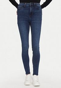 Jeansy Noisy May granatowe damskie 