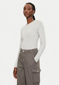 Bluzka ONLY szara damska Riley 15323159  Slim Fit