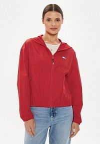 Kurtka przejściowa Tommy Jeans czerwona damska Wiatrówka